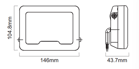 20W 3K/4/6K SWITHCHABLE LED FLOOD