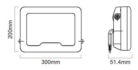 100W 3K/4/6K SWITHCHABLE LED FLOOD