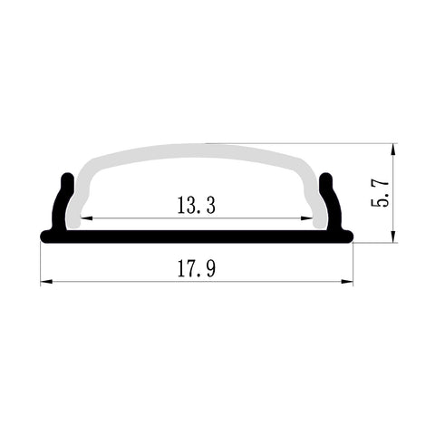 1M A1806 BENDABLE SURFACE PROFILE KIT - LEDLIGHTMELBOURNE