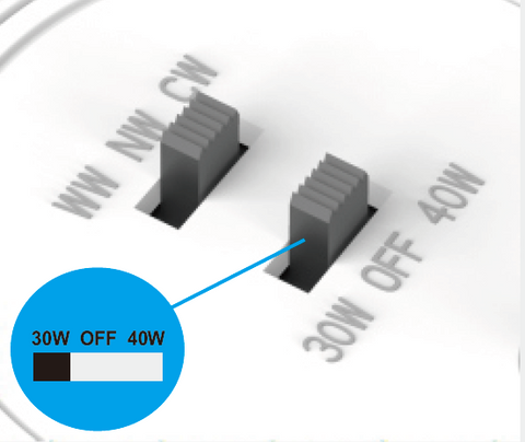 30W/40W 200MM CUTOUT EXTERNAL DRIVER LED DOWNLIGHT (DL4001D-TC) - LEDLIGHTMELBOURNE