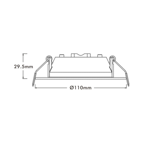 10W 90MM CUTOUT LOW PROFILE DIMMABLE (DL1071-TC) - LEDLIGHTMELBOURNE