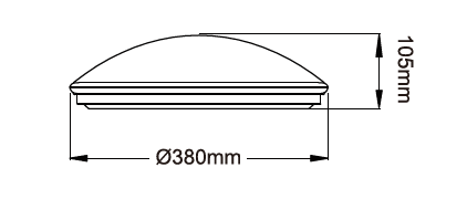 30W Ø380MM LED CEILING OYSTER LIGHT (AC1011-TC) - LEDLIGHTMELBOURNE