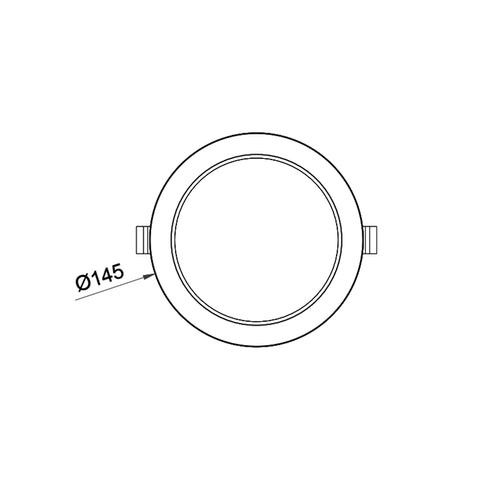 15W 120-130MM CUTOUT HIGH LUMIN DOWNLIGHT (DL1019-TC)