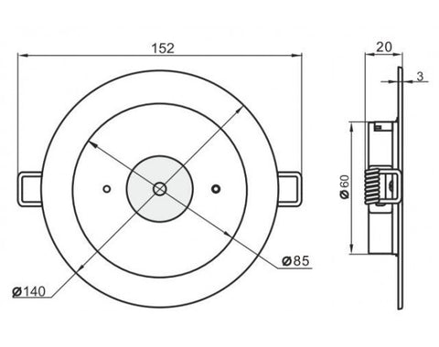 RECESSED SPITFIRE LED EMERGENCY LIGHT (SP-3001) - LEDLIGHTMELBOURNE