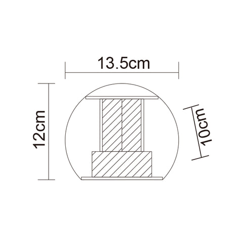 2*3W FLIP UP & DOWN WALL LIGHT (SE-258-TC-BK)