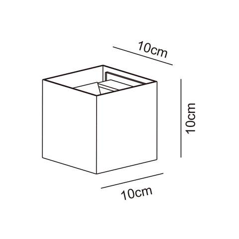 2*3W FLIP UP & DOWN WALL LIGHT (SE-259-BK)