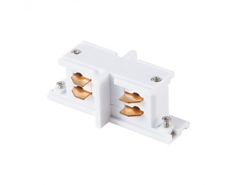 4 WIRE SURFACE MINI IN‐LINE TRACK JOINER, WHITE - LEDLIGHTMELBOURNE