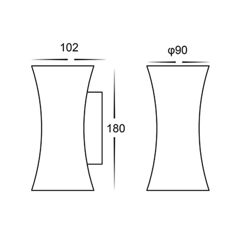 2*5W UP & DOWN WALL LIGHT (SE-2929-BK)