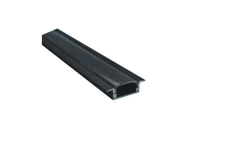 1M A001B BLACK RECESSED PROFILE