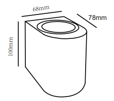 7W DOWN WALL LIGHT (SE-ST5022-BK)