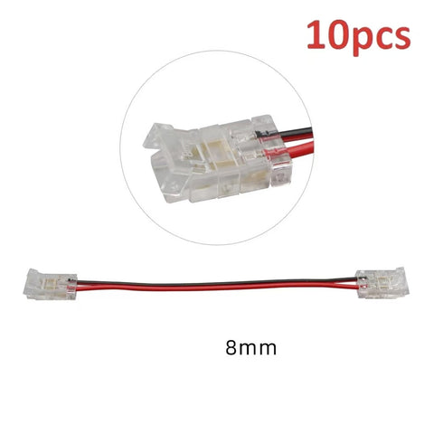 DW-2P480-8-J | 8MM LED STRIP LIGHT JOINER/CONNECTOR (10PCS)