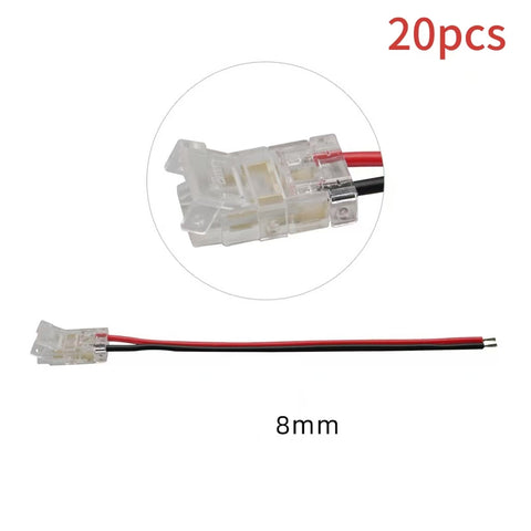 DW-2P480-8-T | 8MM LED STRIP LIGHT JOINER/CONNECTOR (20PCS)