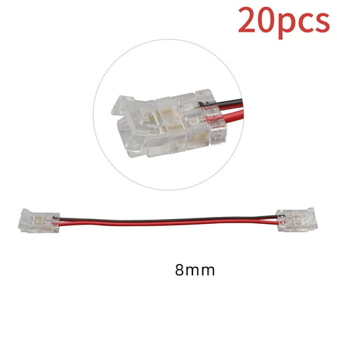 DW-2P480-8-J | 8MM LED STRIP LIGHT JOINER/CONNECTOR (20PCS)