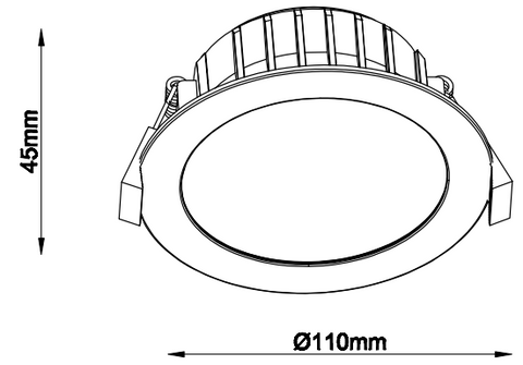 10W 90MM CUTOUT BUILD-IN DRIVER DIMMABLE (DL1198-TC)