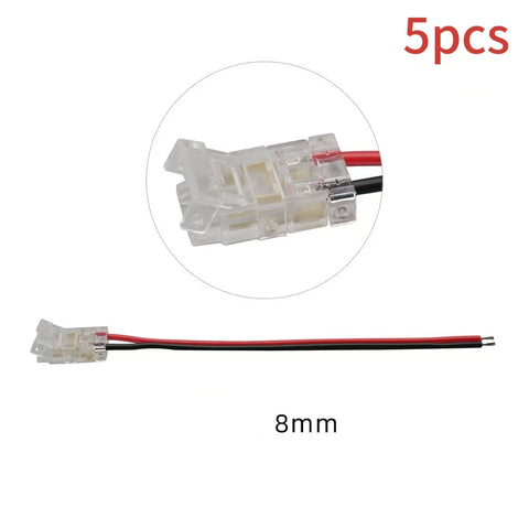 DW-2P480-8-T | 8MM LED STRIP LIGHT JOINER/CONNECTOR (5PCS)