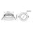 13W 90MM CUTOUT EXTERNAL DRIVER LED DOWNLIGHT (DL1755) - LEDLIGHTMELBOURNE