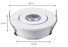 1W MINI DOWNLIGHT KIT (DV01W12V) - LEDLIGHTMELBOURNE