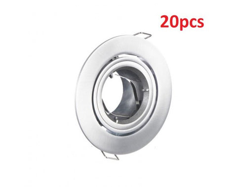 20PCS 90MM GIMBAL CHROME SILVER ROUND FITTING - LEDLIGHTMELBOURNE