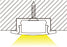 1M A001 BLACK EXTRUSION FLUSH MOUNT KIT - LEDLIGHTMELBOURNE
