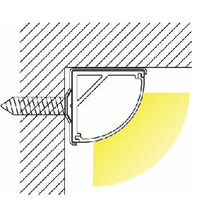 1M A006 EXTRUSION CORNER MOUNT KIT - LEDLIGHTMELBOURNE