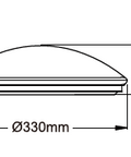 18W Ø330MM LED CEILING OYSTER LIGHT (AC1011-TC) - LEDLIGHTMELBOURNE