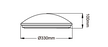 18W Ø330MM LED CEILING OYSTER LIGHT (AC1011-TC) - LEDLIGHTMELBOURNE