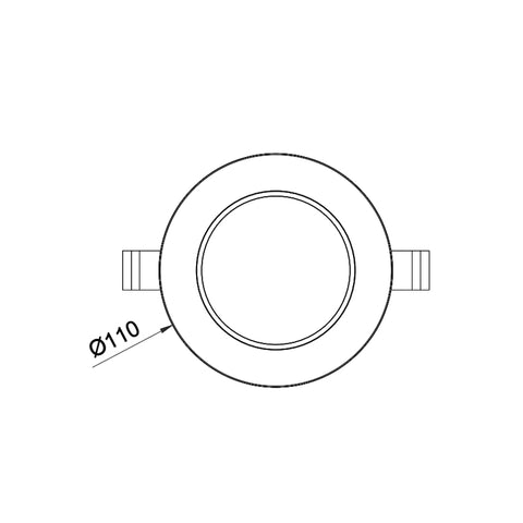 10W 90MM CUTOUT HIGH LUMIN DOWNLIGHT (DL106-TC)