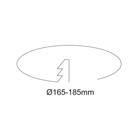 30W 165-185MM CUTOUT HIGH LUMIN DOWNLIGHT (DL3009-TC)