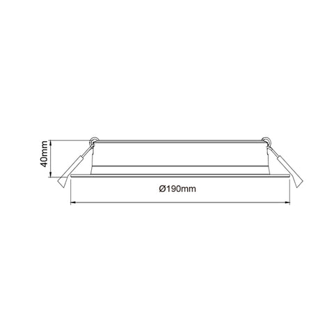 30W 165-185MM CUTOUT HIGH LUMIN DOWNLIGHT (DL3009-TC)