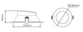 20W 150-180MM CUTOUT BUILD-IN DRIVER DIMMABLE (DL2050-TC) - LEDLIGHTMELBOURNE