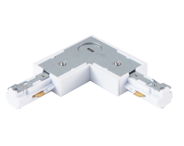 3 WIRE SURFACE 'L' TRACK JOINER - WHITE, LEFT - LEDLIGHTMELBOURNE
