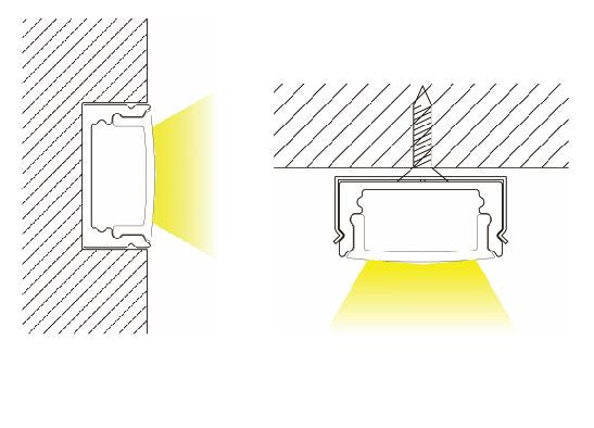 1M A002 BLACK EXTRUSION SURFACE MOUNT KIT - LEDLIGHTMELBOURNE