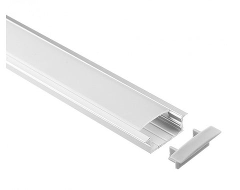 1M A013 ALUMINIUM EXTRUSION WIDE FLUSH MOUNT KIT - LEDLIGHTMELBOURNE