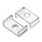 1M A014 ALUMINIUM EXTRUSION WIDE SURFACE MOUNT KIT - LEDLIGHTMELBOURNE