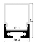 1M A1604 SURFACE WITH EXTRA HEIGHT PROFILE KIT - LEDLIGHTMELBOURNE