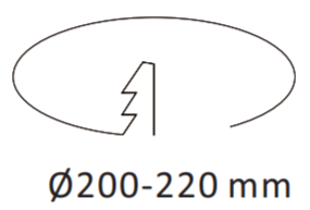 30W/40W 200MM CUTOUT EXTERNAL DRIVER LED DOWNLIGHT (DL4001D-TC) - LEDLIGHTMELBOURNE