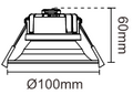 10W 90MM CUTOUT SMD LED DOWNLIGHT (DL9412-BLK-TC) - LEDLIGHTMELBOURNE